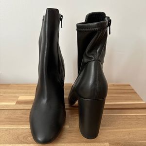 ALDO *brand new* black leather booties.